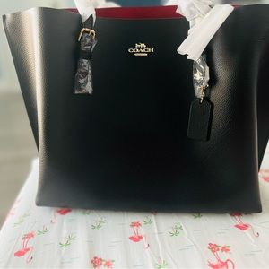 NWT Coach Mollie Tote in black